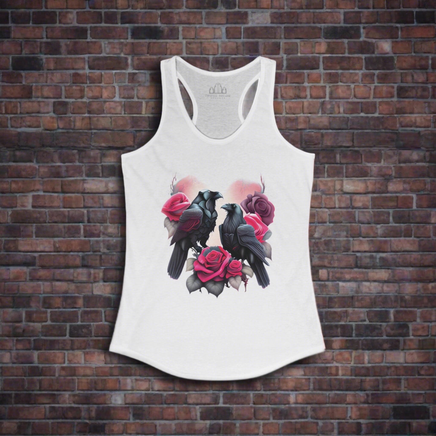 Romantic Black Ravens Women's Racerback Tank