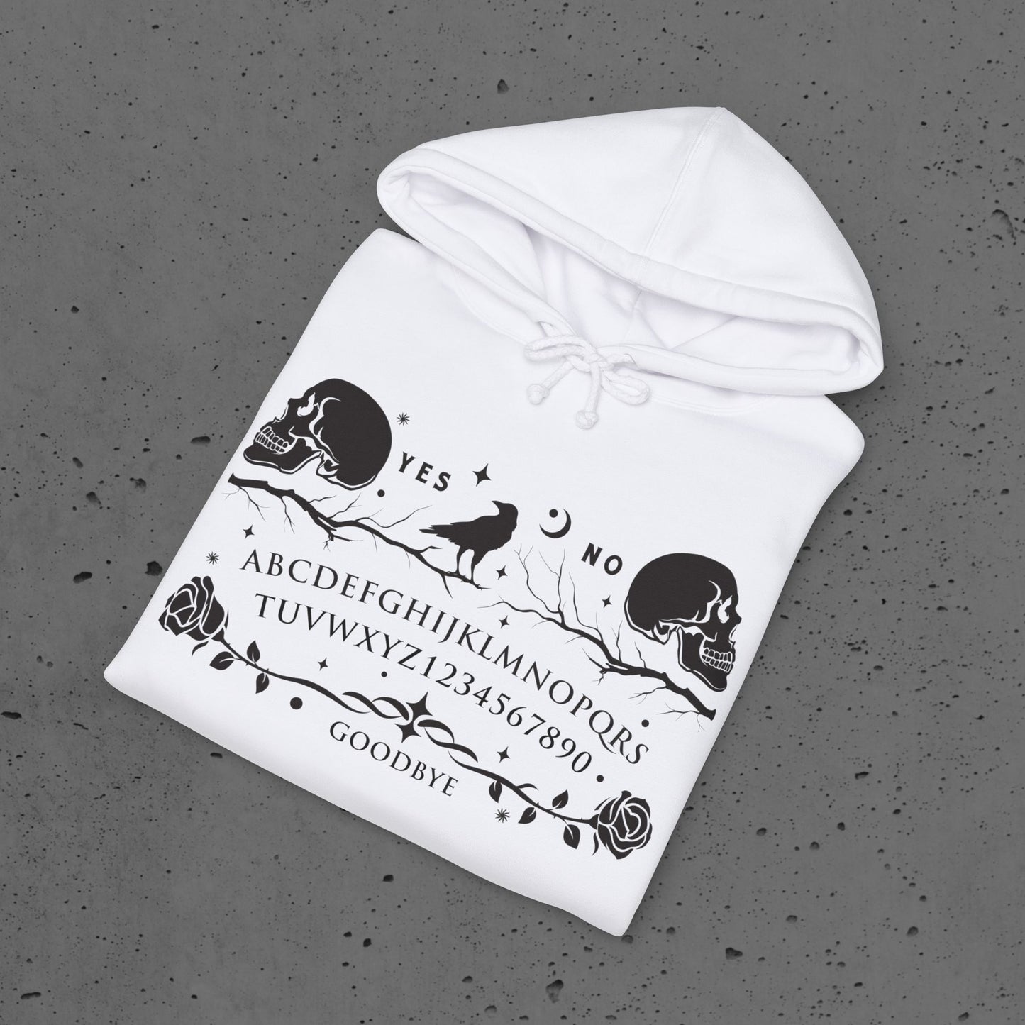 Ouija Skull Hoodie — Cryptic Hollow Designs