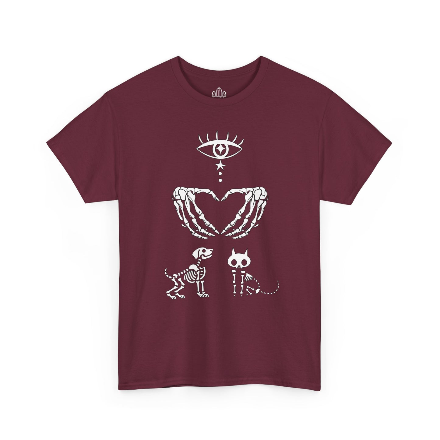 Skeleton Hands Animal Lover Tee