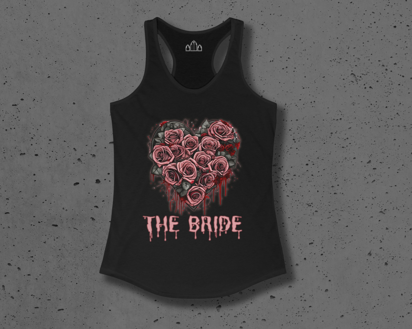 Goth Style Bride to Be Women's Racerback Tank Top