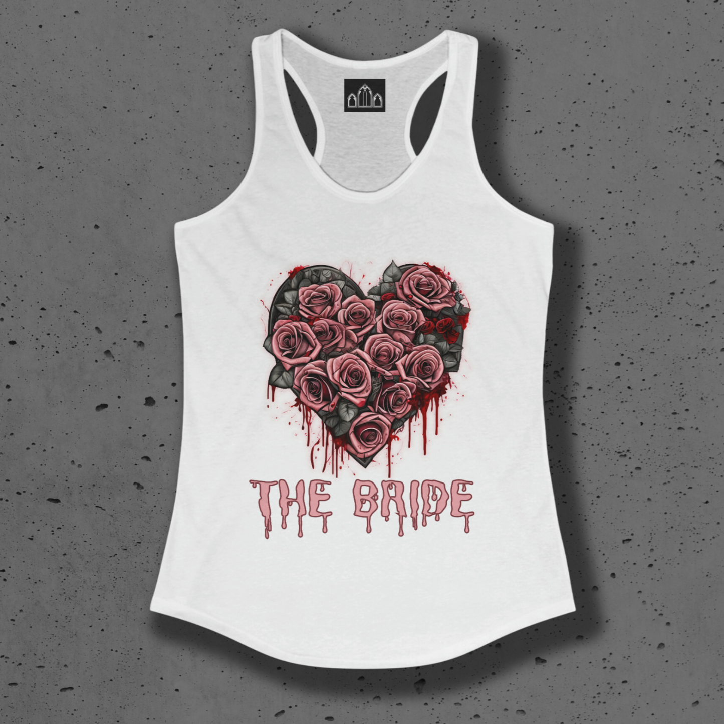 Goth Style Bride to Be Women's Racerback Tank Top